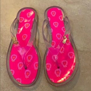 Neon pink sandals from Vineyard Vines!